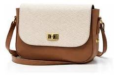 Bolsa Feminina Transversal Couro Legítimo Exclusiva + Brinde