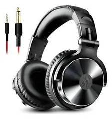 Headset Dj Oneodio Pro Dobrável 50mm Duplo Conector P2 E P10