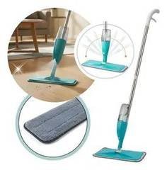Esfregão Spray Mop 360° Limpa Seca Chão Molhado Casa Poeira