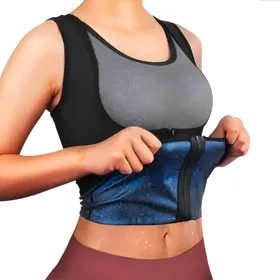 Cinta Camiseta Modeladora Efeito Sauna Queima Gordura