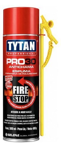 Espuma Expansiva Tytan Antichama Pro30 500ml/480g