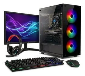 Pc Gamer I7 3.4ghz 16gb Ssd 480gb Placa Video 4gb Monitor 19