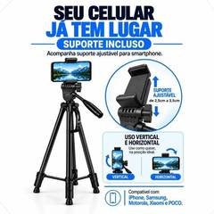 Tripé Profissional Meeky 140cm para Celular e Câmera DSLR com Cabeça Hidráulica 