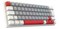 Teclado Mecânico PCYES Kuromori White Ghost 60% Switch Red Led Rgb PTKMWG60RD