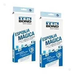 Esponja Mágica Limpeza Pesada Tekbond 6 Unidades Original