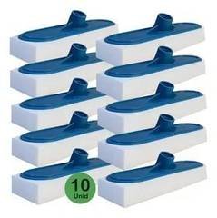 Kit 10 Rodo Esponja Mágica Ideal Limpeza De Piso Porcelanato