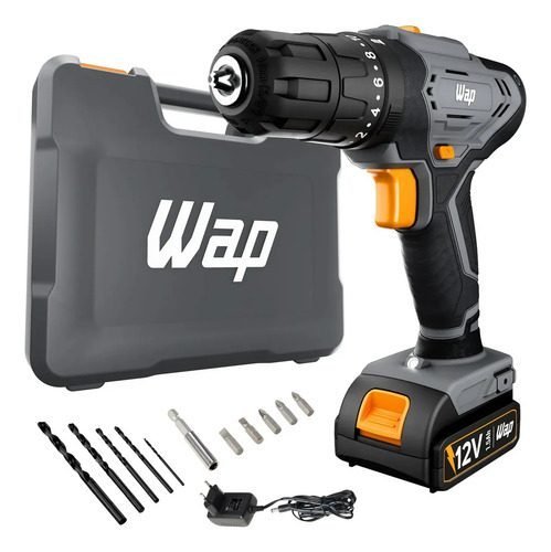 Parafusadeira e Furadeira de Impacto Wap Wf 12k4.2 com Indicador de Nível de Bat