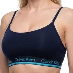 Top Sutiã Calvin Klein Algodão Original Alças Ajustáveis