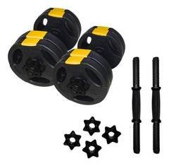 Kit Halteres Peso Musculação Ajustável Halter Até 20kg