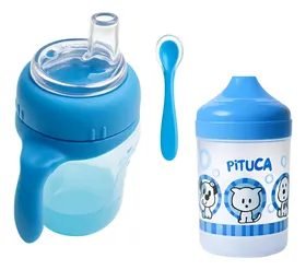 Kit 2 Copos Para Bebê Com Bico Silicone - Antivazamento