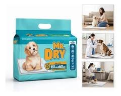 Pack Tapete Higiênico Mr. Dry 80x60cm, Descartável e Anti-Odor, Com 30 Unidades