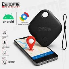 Mini Localizador Rastreador Smart Tag Gps Com Cordão Chaveiro Cor Preto Compatív