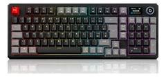 Teclado Mecânico Gamer ABNT2 Sem Fio RGB com Tela, Bluetooth/2.4G/USB-C Hot Swap Switch Vermelho Anti-Ghosting Para PC Mac Linux