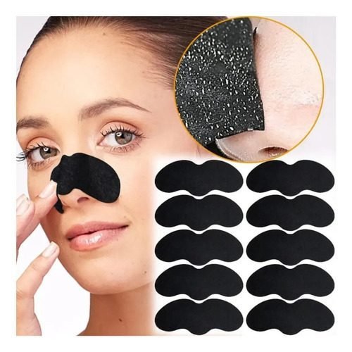 Kit 10 Máscara Facial Removedor de Cravos Patch Removedor de Cravos no Nariz