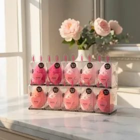 Kit 10 Esponjas Chanfrada Maquiagem Make Profissional