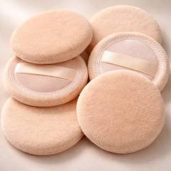 Kit 6 Unidades Esponjas Veludo Maquiagem Pó Compacto Perfect