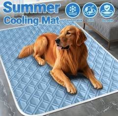 Tapete Gelado Refrescante Para Cães E Gatos Verão Pet Blue