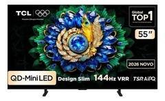 Smart Tv Tcl 55 Polegadas Qd-Mini Led 4k A400m Wifi Bluetooth Google Tv Hdr10+ 144 Hz Vrr 55a400m