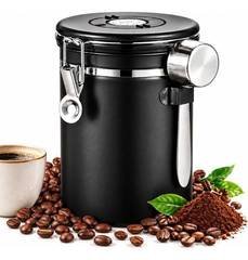 Pote Hermético Para Café Em Grãos 1,8l Aço Inox Válvula Co2