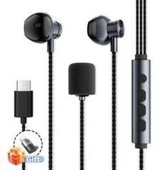 Fone De Ouvido Com Fio Usb C Microfone Embutido