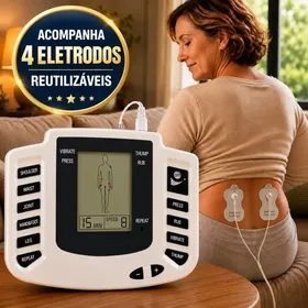 Aparelho Fisioterapia Tens Choque Elétrico Estimulador Ems