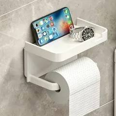 Suporte Papel Higiênico Adesivo De Parede Sem Furo