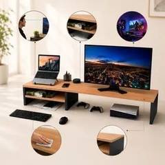 Suporte Monitor Base Informática Prateleira Setup Pc Gamer