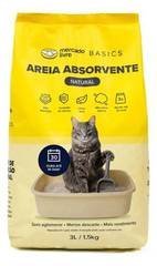 Areia Sanitária Gatos Neutra 1,5Kg Mercado Livre Basics