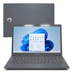 Notebook Positivo Vision C14 Lumina BAR Celeron 8GB RAM 128GB eMMC Windows 11 Tela 14" Polegadas HD Antirreflexo Tecla Link – Cinza