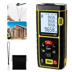 Medidor Laser Medicao Digital Trena A Laser 40m Nivel Com Trena Medidor De Distancia Telemetro Preciso Calcula Area E Volume Para Construcao Reformas Domesticas Engenharia Pratico
