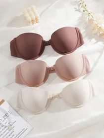 Kit 3 Sutiã Tomara Que Caia Push Up Frontal