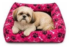 Cama Para Cachorro Impermeável 50x50 Antialérgico Lavável
