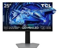Monitor Gamer Tcl 25 Polegadas Qd-Mini Led Full Hd G64 300hz 1ms (Gtg) Freesync Hdr 600 Nits 25g64