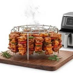 Grelha Suporte Para Espetos Air Fryer Aço Inox