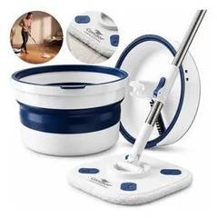 Mop Profissional Cabo Longo Inox Balde 11 Litros Microfibra