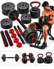 Kit Peso Academia 15kgs Halken Halteres Anilhas Musculação 6 em 1