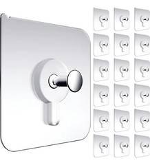 Kit 30 Peças Ganchos De Parede Adesivos Pendurar Sem Pregos