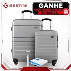 Conjunto Malas De Viagem Sestini : Bordo(10kg) + Média(23kg)