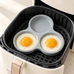 Forma De Silicone Para Ovo E Pão De Hambúrguer Airfryer
