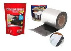 Fita Adesiva Asfáltica Dryko Vedatudo Aluminizada 20cm x 10m