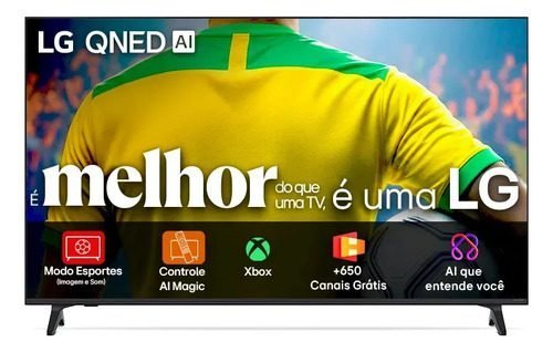 Smart TV 55" LG QNED73 4K WebOS AI Magic