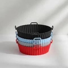 Kit 4 Forma Air Fryer De Silicone Reutilizável Antiaderente