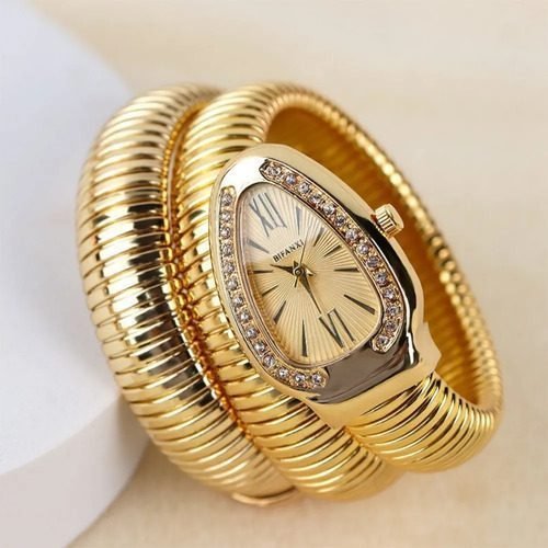 Relógio Quartzo Aço Inoxidável Feminino Dourado