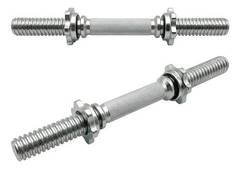 Par Barra Maciça 40cm Halteres Rosca Dumbell Treino Academia
