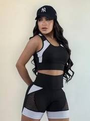 Conjunto Fitness Academia Feminino Zero Transparência Treino