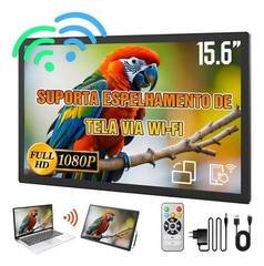 Monitor Gamer Portátil Sem Fio 15.6'' Full Hd 1080p 60hz