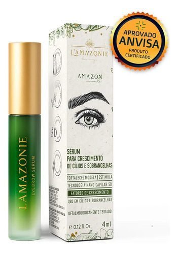 Sérum L'Amazonie Skincare Crescimento Cílios Sobrancelhas 4mL