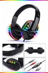 Headset Gamer Davely Over-ear Com Microfone Ajustável Som Surround Alto-falante 40mm Conforto Ergonômico Cabo 2,2m Plug P2 3,5mm Ideal Para Jogos Música Pc Notebook Console