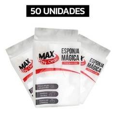 Kit 50 Esponja Mágica Bucha Melamina Multiuso Limpa Mancha Cor MaxClean