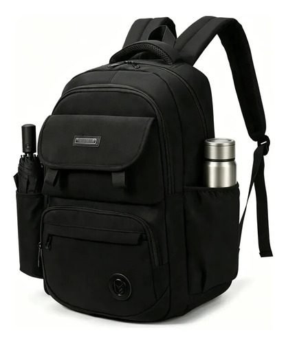 Mochila Reforçada E Impermeável Para Viagem Mochila Preto Liso